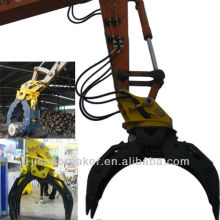 KOBELCO hydraulic grapple, KOBELCO excavator attachment grapple,wood log grapple